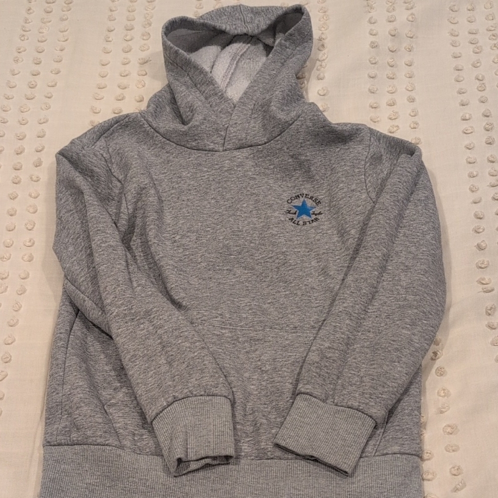 Converse Heather Gray Hoodie with Logo